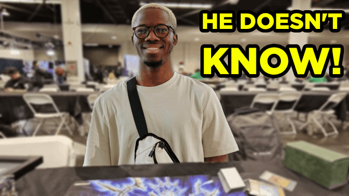 Heartbreaking: Guy Unaware His Worst 5 Cards are on Top of Deck